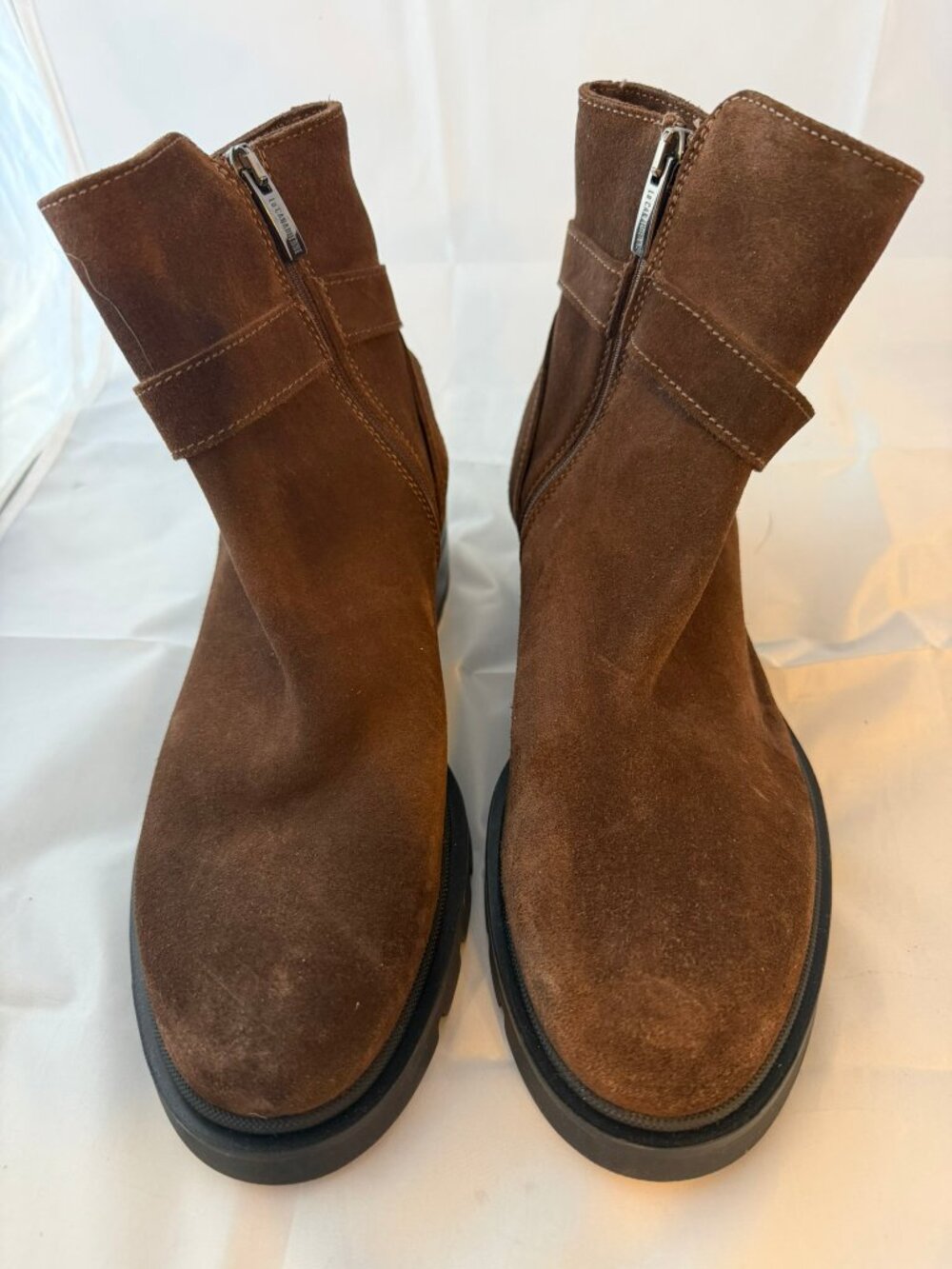 La Canadienne Steven Brown Suede Ankle Booties Women Size 8 NEW - Picture 2 of 6